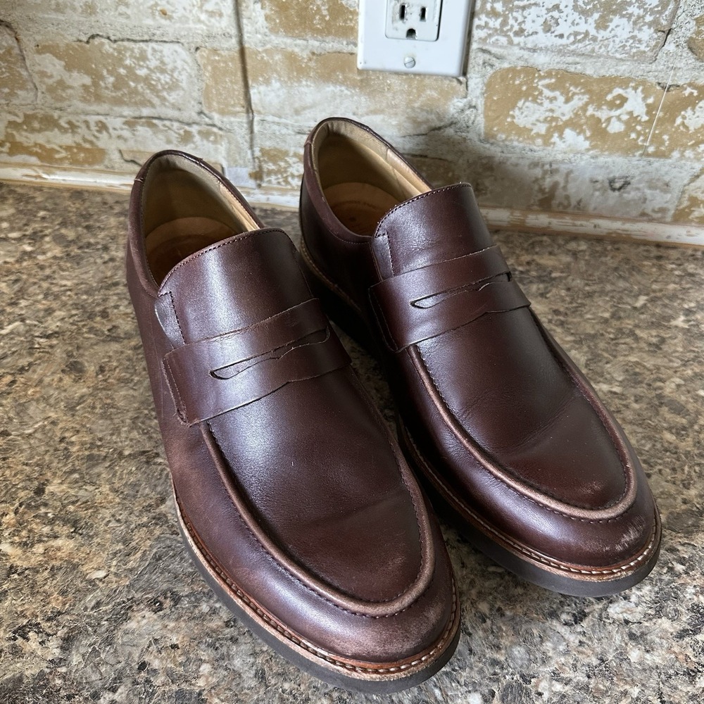 Samuel Hubbard Ivy Legend Dark Brown Penny Loafer Shoe Vibram Sole Men Size 10.5